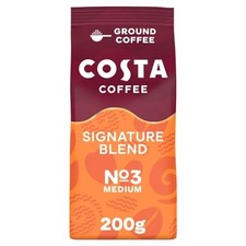 Costa Coffee Signature Blend Roast & Ground Cafetiere 1000g Pack of 5 Coffee