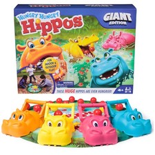 , Hungry Hungry Hippos Giant Edition, Family Game for Indoor