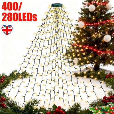 Christmas Lights for Tree Top 280/400LEDs Christmas Tree Lights with Remote