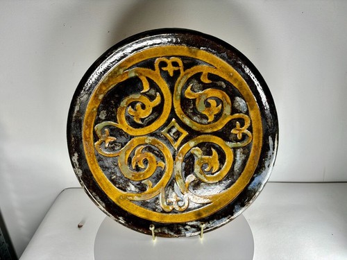Plat vallauris Louis Giraud vintage 1930 XXL Art Déco - Foto 2 di 13