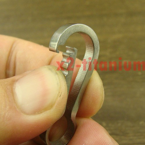 2pcs 40mm Titanium Ti snap hook clip Carabine for Key chain use XTi123 - Picture 7 of 7