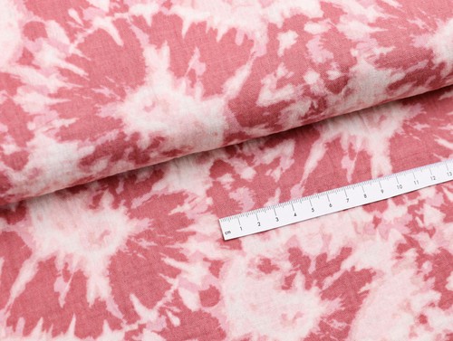 MUSSELIN Stoff Double Gauze Mulltuch Loop Batik Tie-Dye ALTROSA EUR 14,98/m - Bild 2 von 2