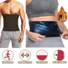 Sauna Sweat Band Belt Body Shaper Slimming Waist Trainer Weight Loss Gym Trimmer