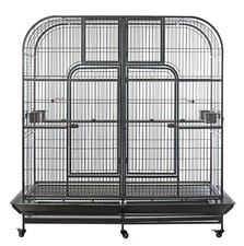 185cm Pet Twin Double Bird Cage Parrot Cockatoo Aviary Removable Divider