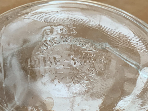 Fire King 8 Oz Clear Glass Bowl Casserole with Lid 402 - Picture 5 of 5