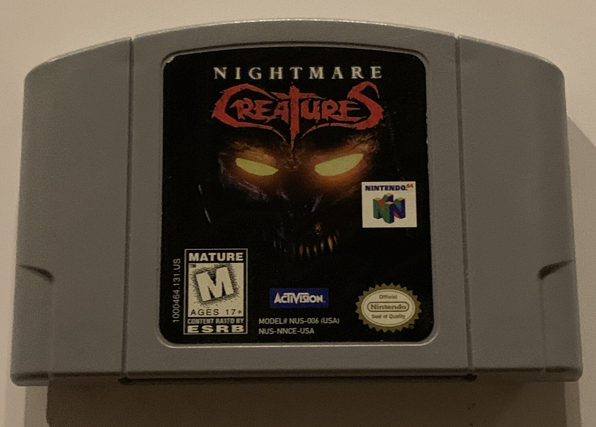 NINTENDO 64 NIGHTMARE CREATURES-ACTIVISION-TESTED-CARTRIDGE ONLY