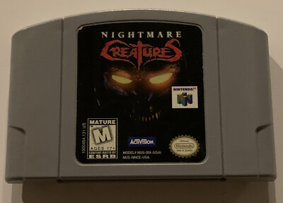 NINTENDO 64 NIGHTMARE CREATURES-ACTIVISION-TESTED-CARTRIDGE ONLY