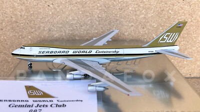 Seaboard World Airlines Boeing 747-200F N701SW Gemini Jets GJSBW078 1:400 RARE