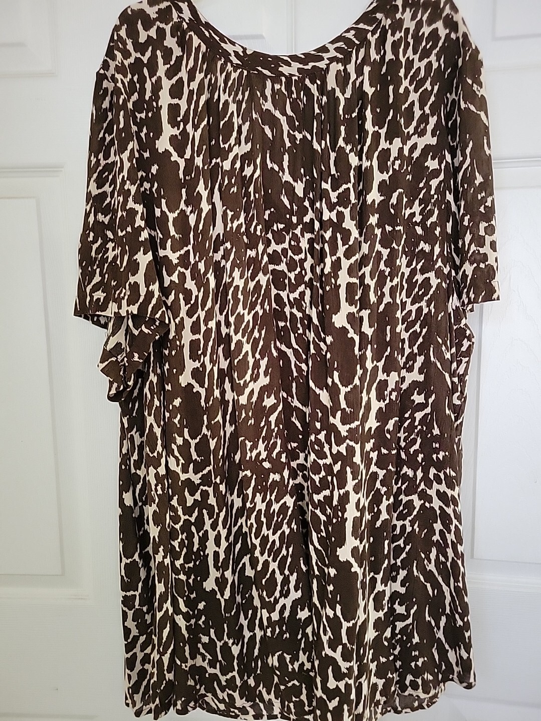 ROAMAN'S plus size 36W Button Down Front Leopard … - image 2