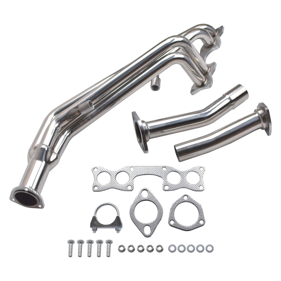 Cabezal de escape para camioneta Nissan D21 1990-95 de carrocería dura 2,4 L 4x4 4x4 Foto 3 de 4