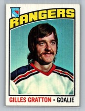 1976-77 Topps Gilles Gratton #28 - New York Rangers - EX to EX+
