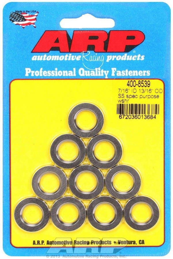 ARP S/S Flat Washers - 7/16 ID x .812 OD (2) ARP S/S Flat Washers - 7/16 ID x .812 OD (2)