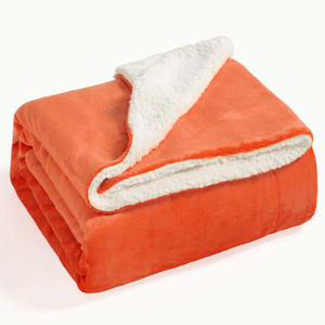 orange fluffy blanket