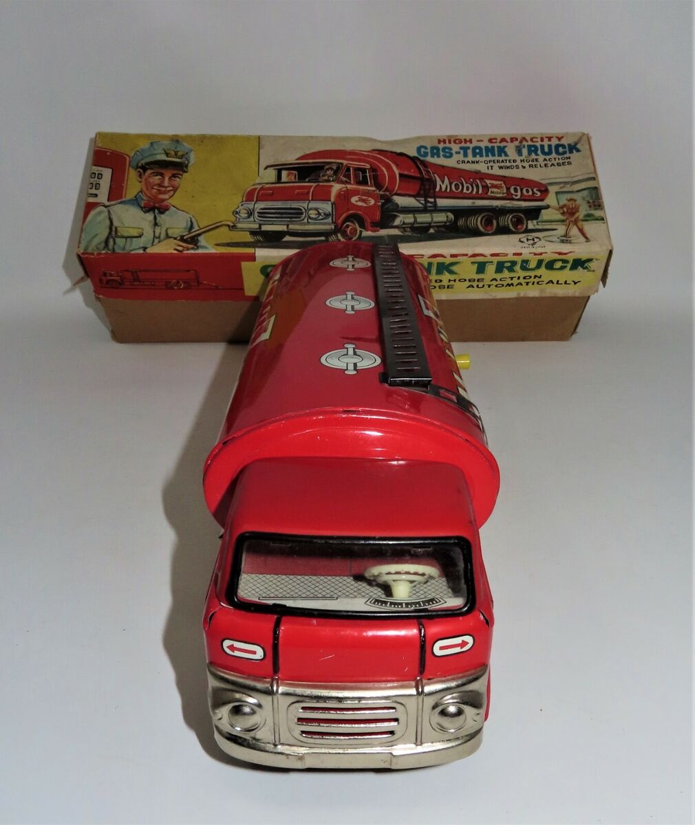 Vintage Friction Tin Litho Toy Truck, Vintage Friction Tin Litho Toy Truck,