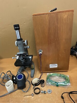 Olympus Tokyo HSC Mikroskop Vintage Labor Binokular Wissenschaftliche Optik