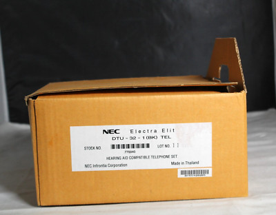 NEC DTU-32-1 (BK) TEL 32 Button Dual LED Speaker Telephone w/ Handset & Stand