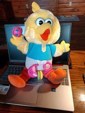 Vintage Playskool Baby Busy Big Bird 5407 Sesame Street Sensory Plush 1988 Toy