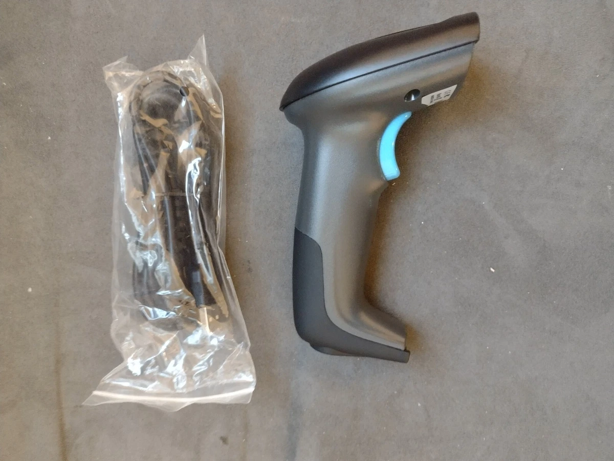 RealInn RL6200 Handheld USB 2D Barcode Scanner Black Blue
