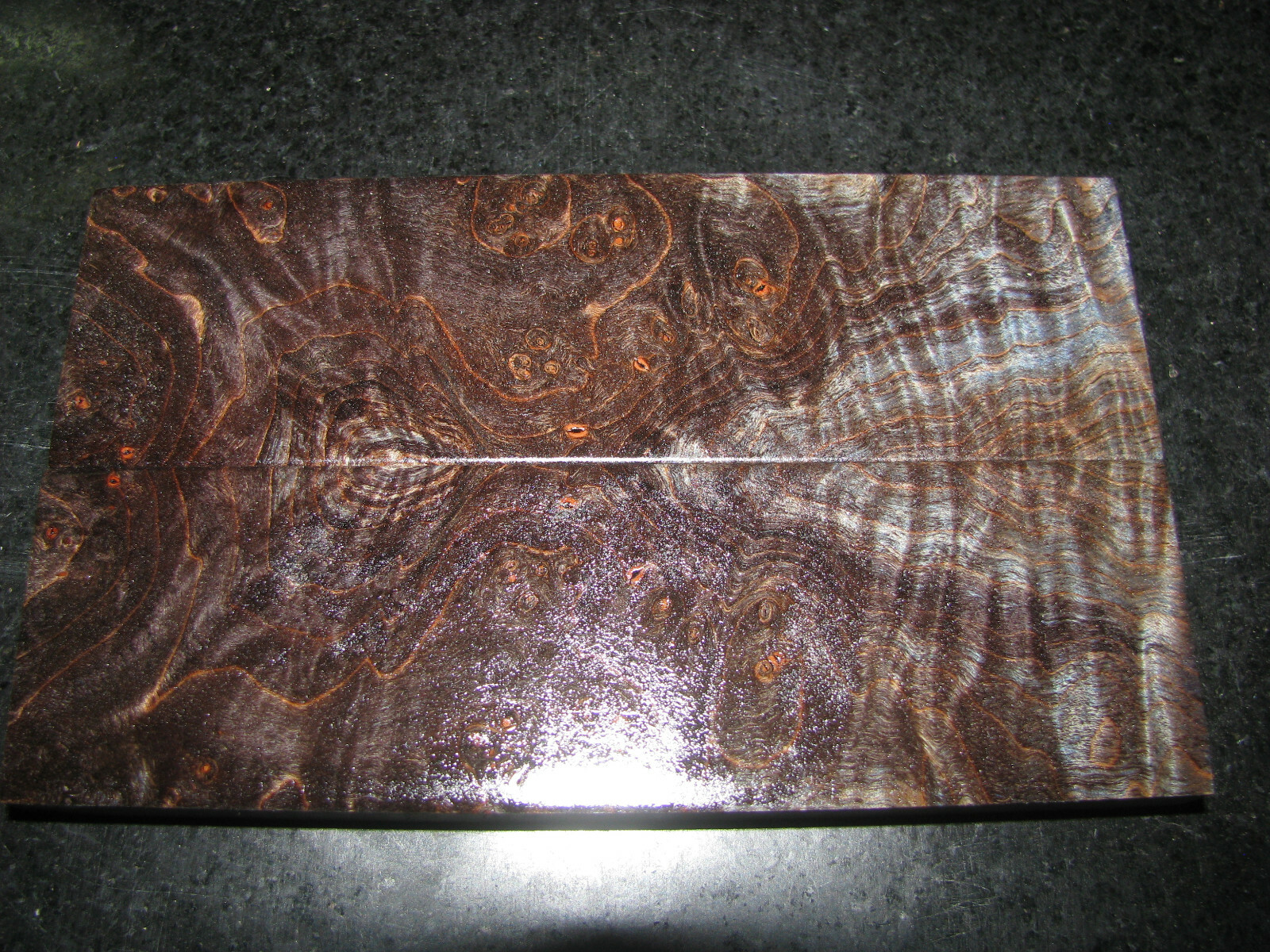 PREMIUM ACRYLIC STABILIZED DOUBLEDYED MAPLE BURL 51/2x15/8x7/16 KNIFE SCALES eBay