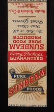 1930s SAFETY FIRST JERSEY MATCH Sunbeam Pure Foods Austin Nichols Grocers NYC NY