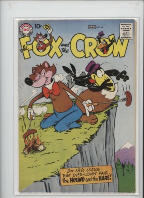 THE FOX AND THE CROW #54 SOLID GRADE HUMOROUS COVER GEM 
