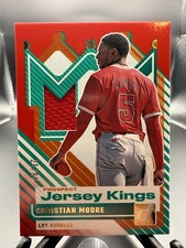2025 Panini Donruss Baseball Relic Jersey Kings Christian Moore Red 25/99 PJK-CM