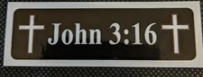 John 3:16 Christian Jesus God Motorcycle Helmet Sticker Biker Helmet Decal