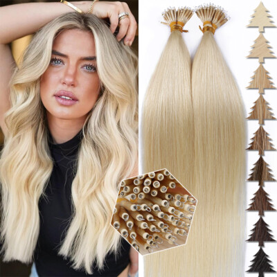 Nano Ring 100% Remy Human Hair Extensions Thick 50G-200g Micro Loop Ring Beads