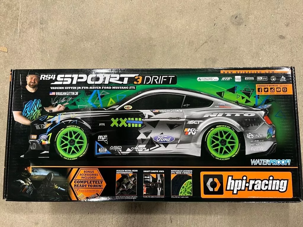 Hpi rs4 sport 3 drift vaughn gittin ford mustang rtr 2025