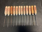 (12) Vintage Coca Cola Wood Handle Ice Picks Advertising