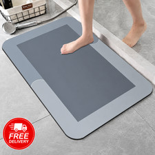 SUPER Water Absorbent Bath Mat Non-Slip Quick Dry Bathroom Shower Rug 24"/32