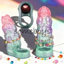 Fantasy Penis Sleeve Silicone Monster Sheath Extension Cover Girth Increase Men
