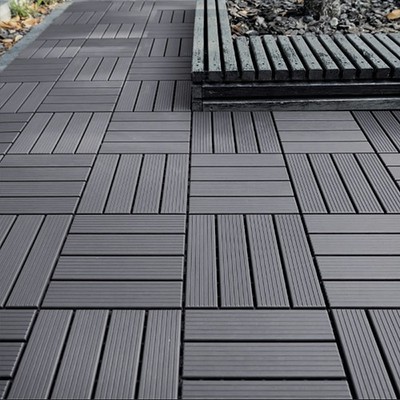 44 Stück Terrassenfliesen Stecksystem Klickfliesen Dielen für Garten Balkon Pool