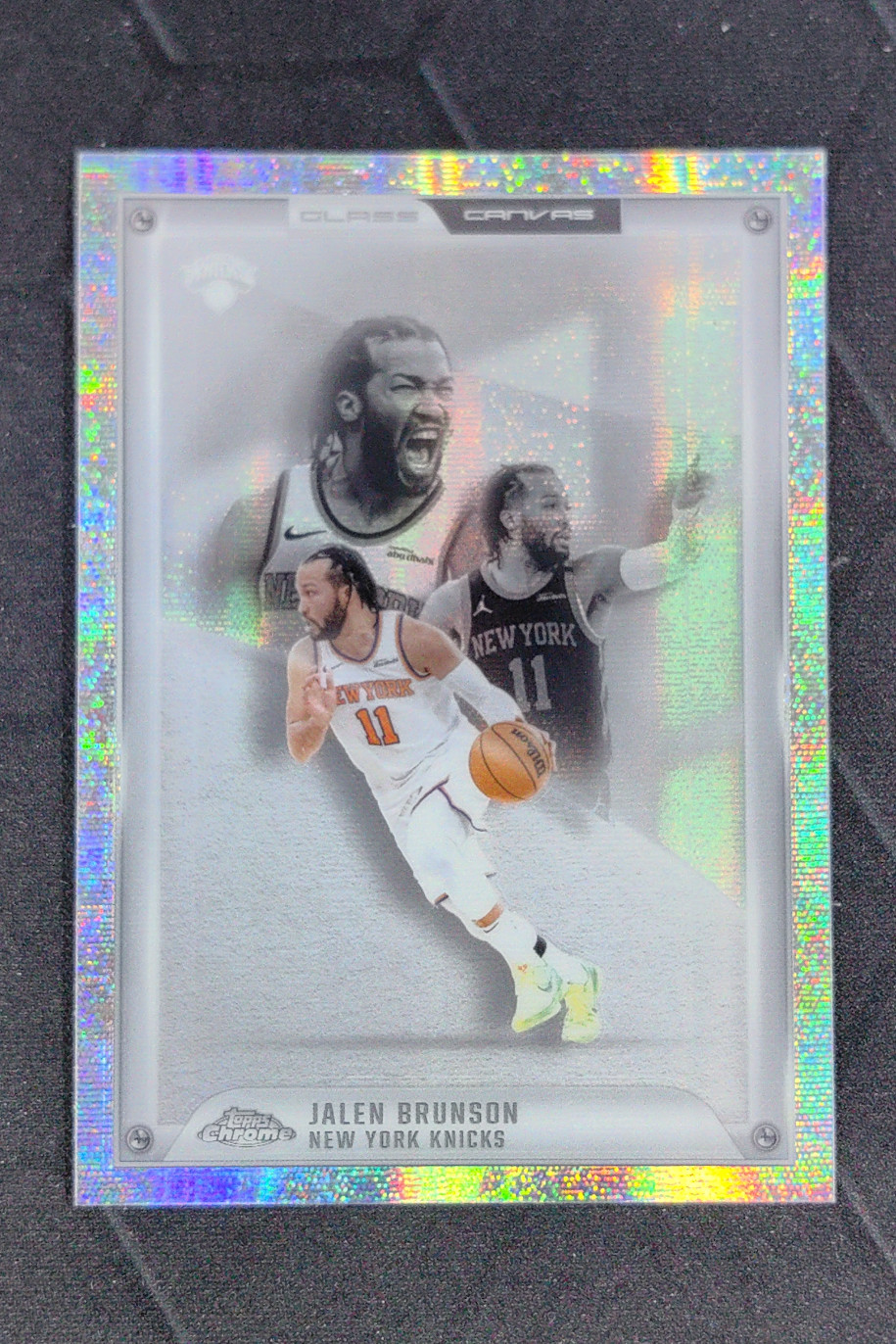 2025-26 Topps Chrome Jalen Brunson Glass Canvas Case Hit SSP