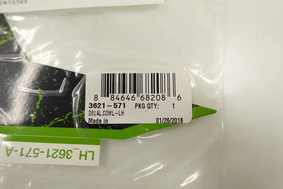 2017 Arctic Cat M 8000 Mountain Cat OEM LH Left Instrument Pod Decal 3621-571 - Image 2 of 2