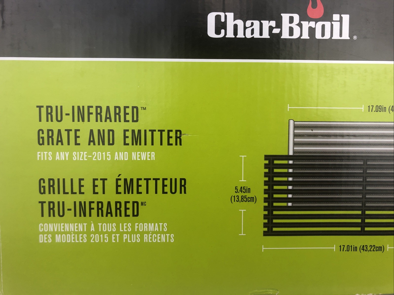 Char-Broil  Tru-Infrared Cooking Grate & Emitter 2015 and Later Part Number 7527