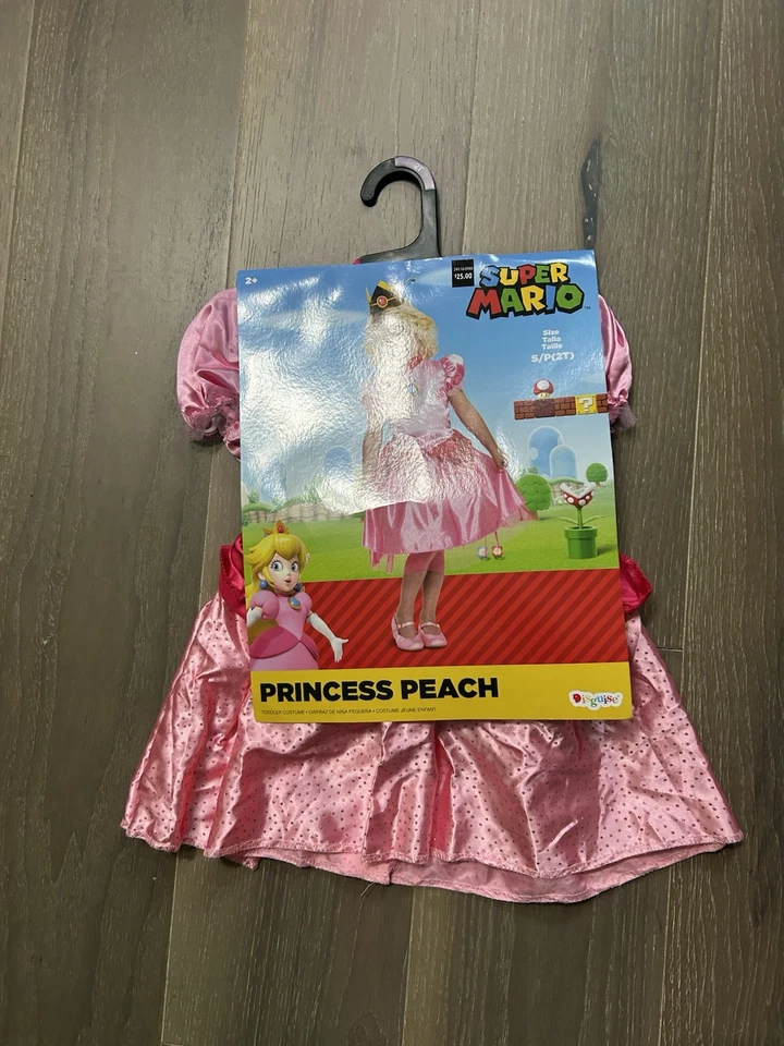 Disfraz Princesa Melocotón Niño Niñas Niño NUEVO Super Mario Foto 2 de 3