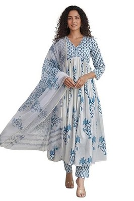 Pakistani Party Wear Aliya Cut Suit Indian Ethnic Kurta Pant Dupatta Set Dress