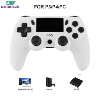 GAMINJA Wireless Game Controller 6-Axis Gyro Touchpad Dual Vibration PS4 PS3 PC