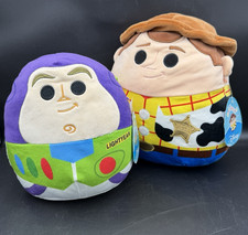 Disney Squishmallows Set of 2 Toy Story 10" Woody 8" Buzz Lightyear NWT