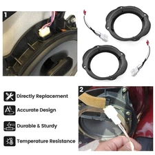 6.5" Front Door Speaker Adapter Spacer Ring Brackets Fit 2004-10 Ford Focus/Kuga