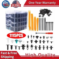 1115pcs Car Retainer Auto Fasteners Push Trim Plastic Clips Pin Rivet Bumper Kit