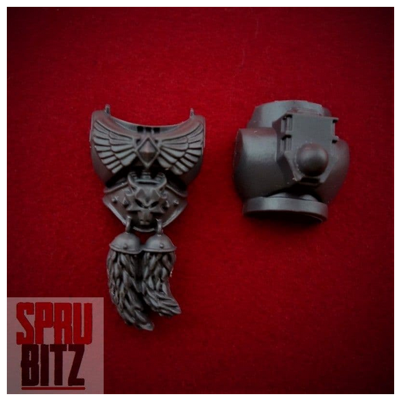 Space Wolves Wolf Pack Torso tails | Warhammer 40,000 marines pelts bits  B083