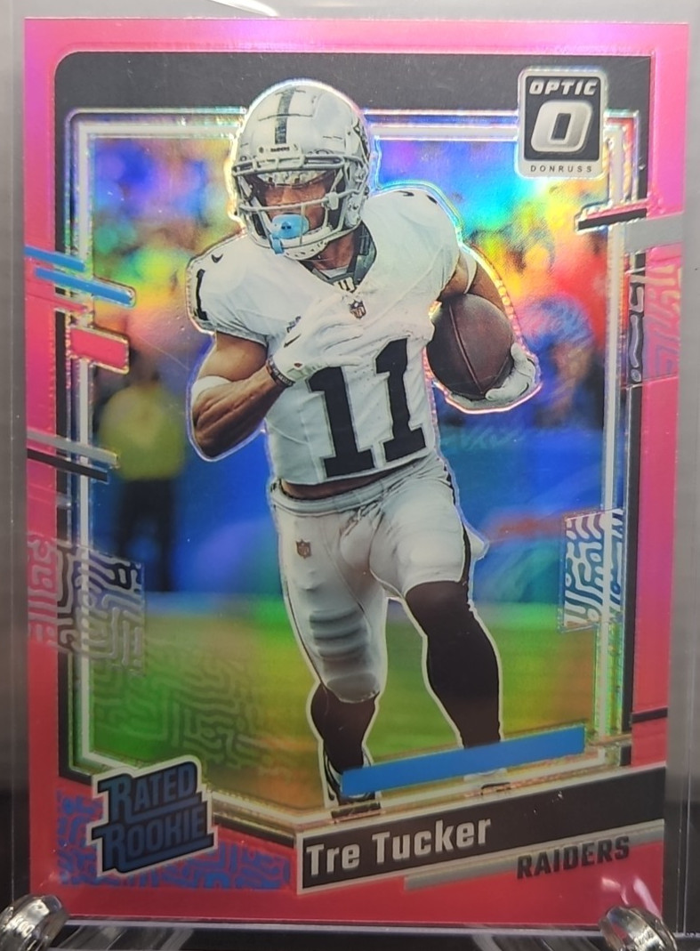 2023 Panini Donruss Optic - Rated Rookie Tre Tucker #261 Pink Prizm (RC)