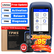 XTOOL TP150 TPMS Tire Sensor Relearn/Reset/Ac...