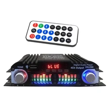 Aluminum alloy Power Amplifier 4 Channel Mini HiFi Digital Stereo Audio rr