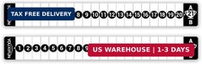 2 Pack Cornhole Scoreboard, Metal Decal with Magnetic Score Keepers Fits for C