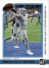 2022 Donruss Highlights Amon-Ra St. Brown #H-ASB Detroit Lions