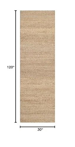  Natural Fiber Collection Runner Rug - 2'6" x 10', Light Blue & Natural,  - Image 3 of 4