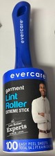 Lint Roller Evercare 100 Easy Peel Sheets Extreme Stick